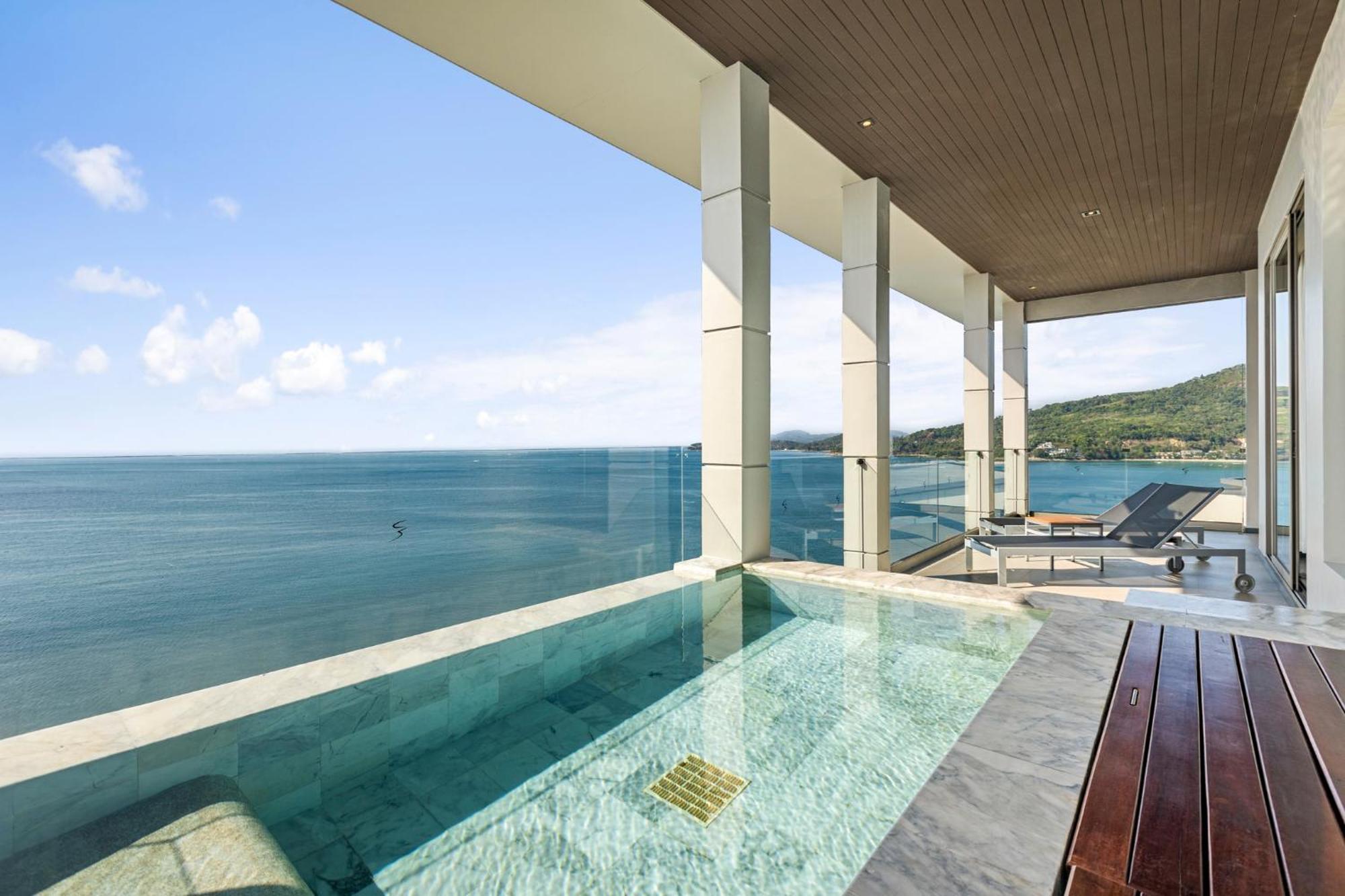 Cape Sienna Phuket Gourmet Hotel & Villas - Sha Extra Plus Kamala Beach Exterior photo The view from the pool at the 101 Sky Bar