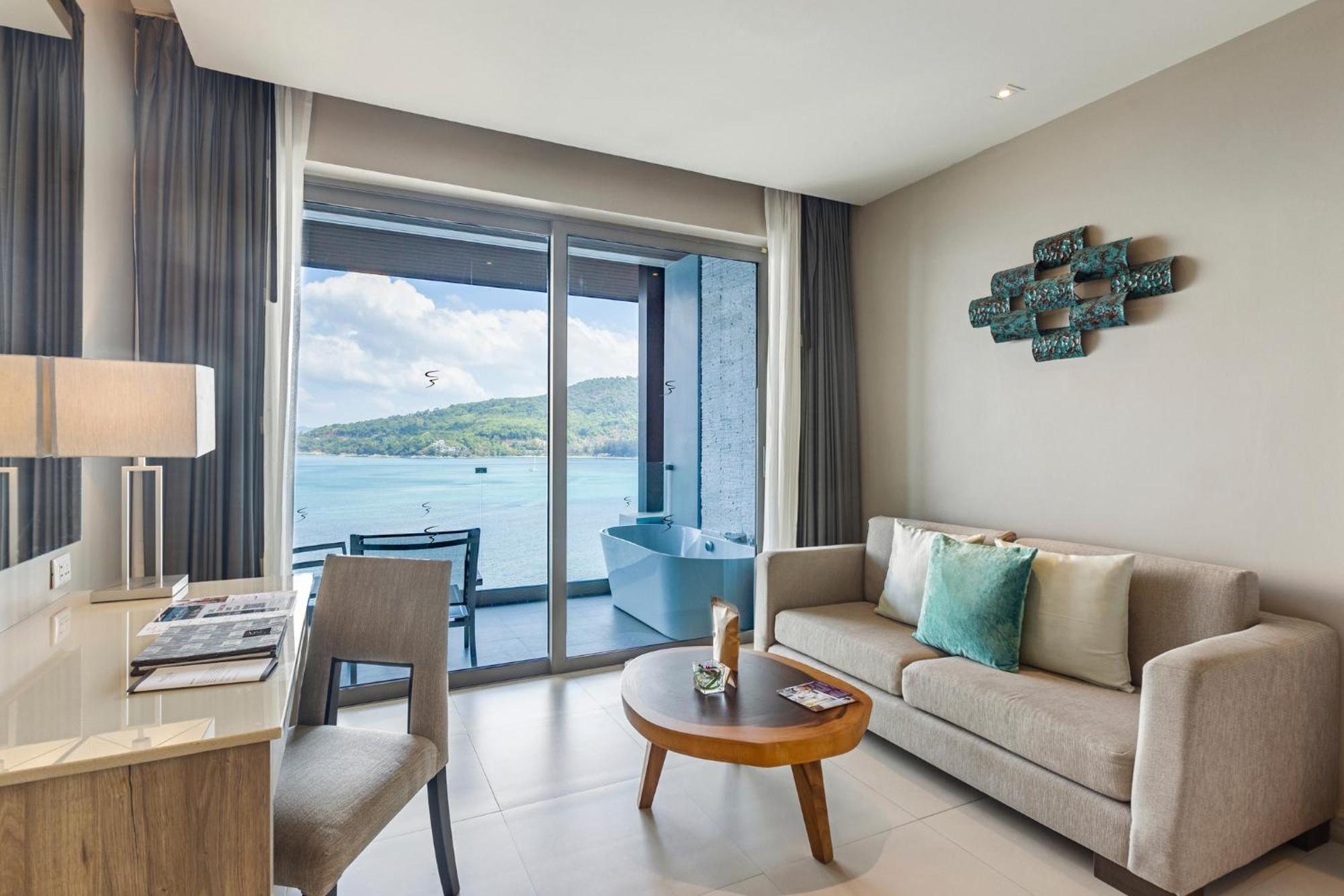 Cape Sienna Phuket Gourmet Hotel & Villas - Sha Extra Plus Kamala Beach Exterior photo Living room of a suite